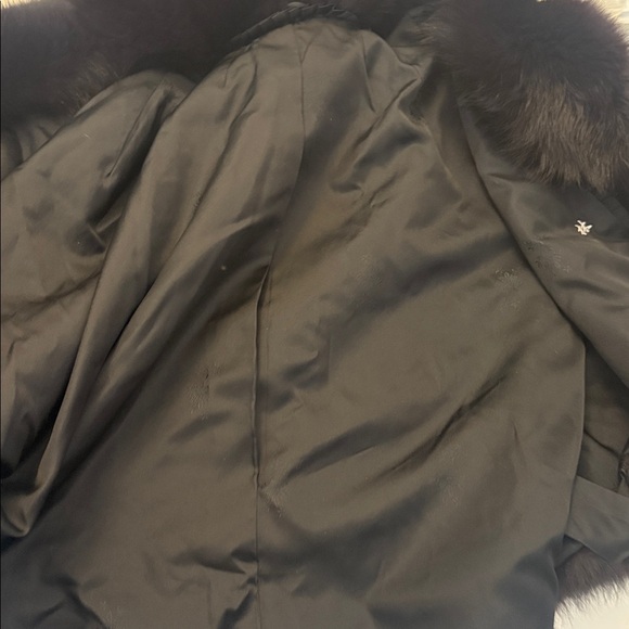 Fox fur trimmed cape large - Picture 10 of 11